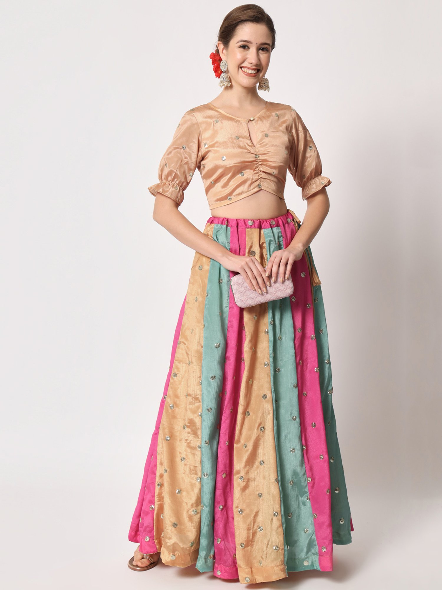 studiorasa Beige Embellished Blouse