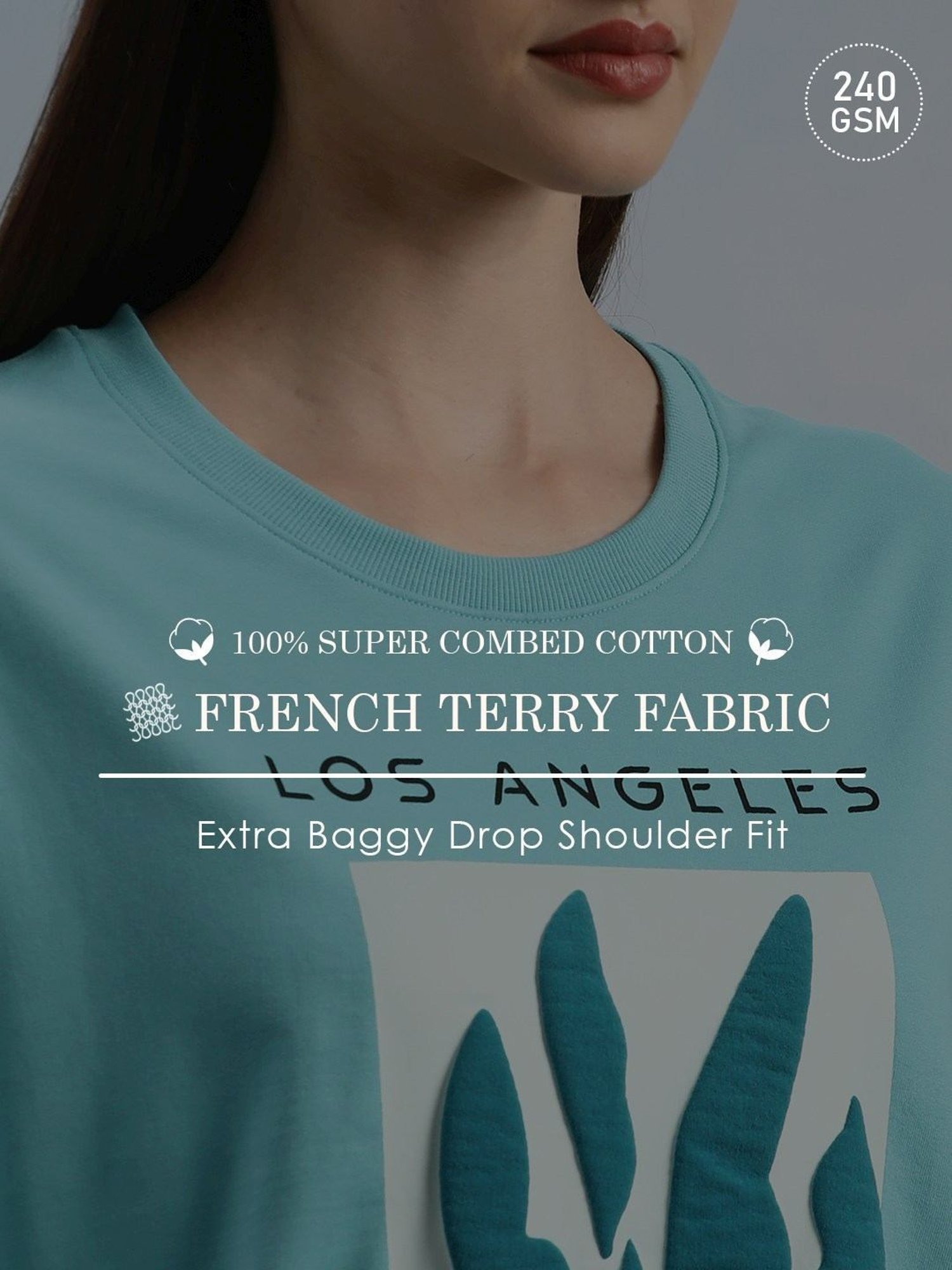 Dillinger Blue Loose Fit Printed Unisex T-Shirt