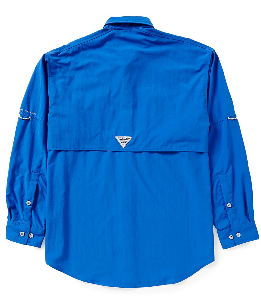 Columbia PFG Bahama II Omni-Shade Long-Sleeve Solid Shirt