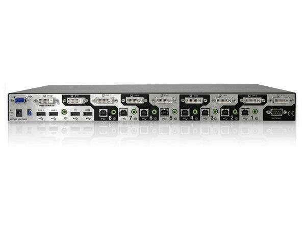 Adder - AV8PRO-DVI-US - AdderView Pro 8-port, Dual link DVI-I with USB true emulation technology