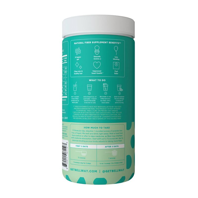 Bellway Lemon Lime Fiber Supplement - 30ct