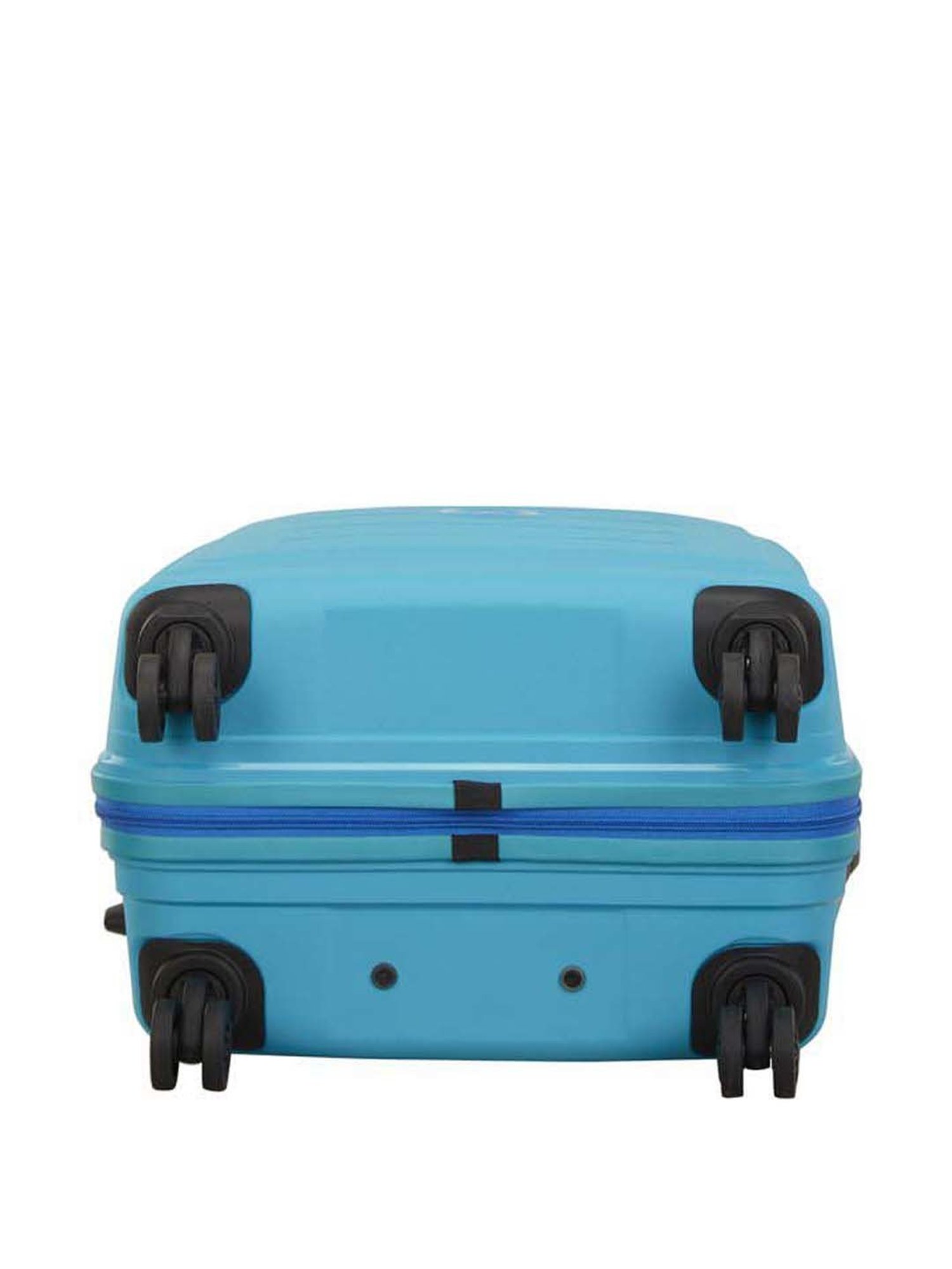 VIP Corsa Turquoise Textured Trolley Bag Pack of 2 - 55 cms & 66 cms