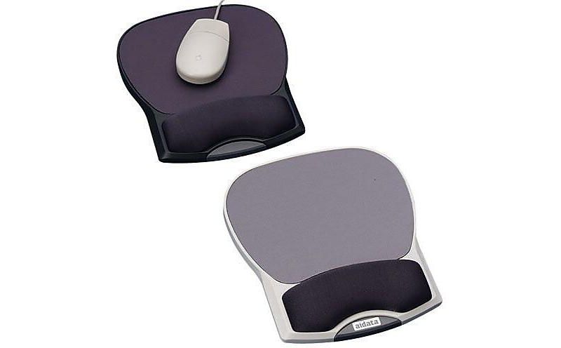 Compucessory Mouse Pad w/ Gel Wrist Rest 8-7/10"x10-1/5"x1-1/5" Charcoal 55302