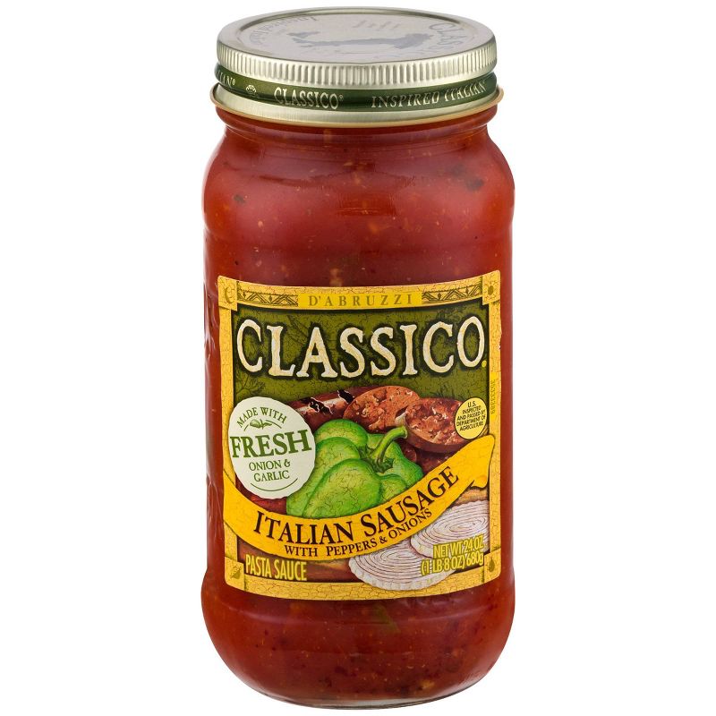 Classico Italian Sausage with Peppers & Onions Pasta Sauce - 24oz