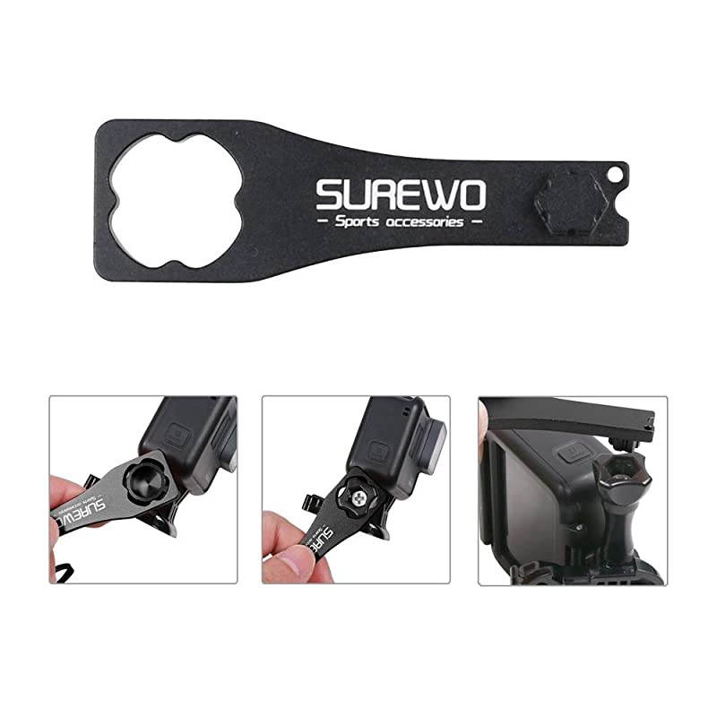 Ball Joint Mount,Aluminum Swivel Arm Mount with Aluminium Wrench Compatible with GoPro Hero 9/8/7/(2018) 6 5 Black,4 Session,4 Silver,3+,DJI Osmo Action,YI,Campark,AKASO and More