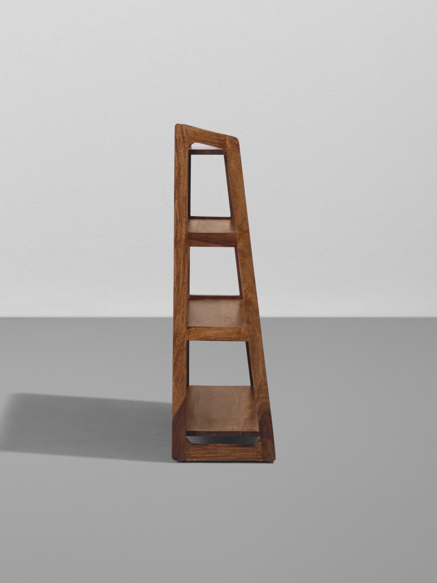 Sleepyhead Wordle Teak Brown Sheesham Wood Book Shelf (3 Shelves)