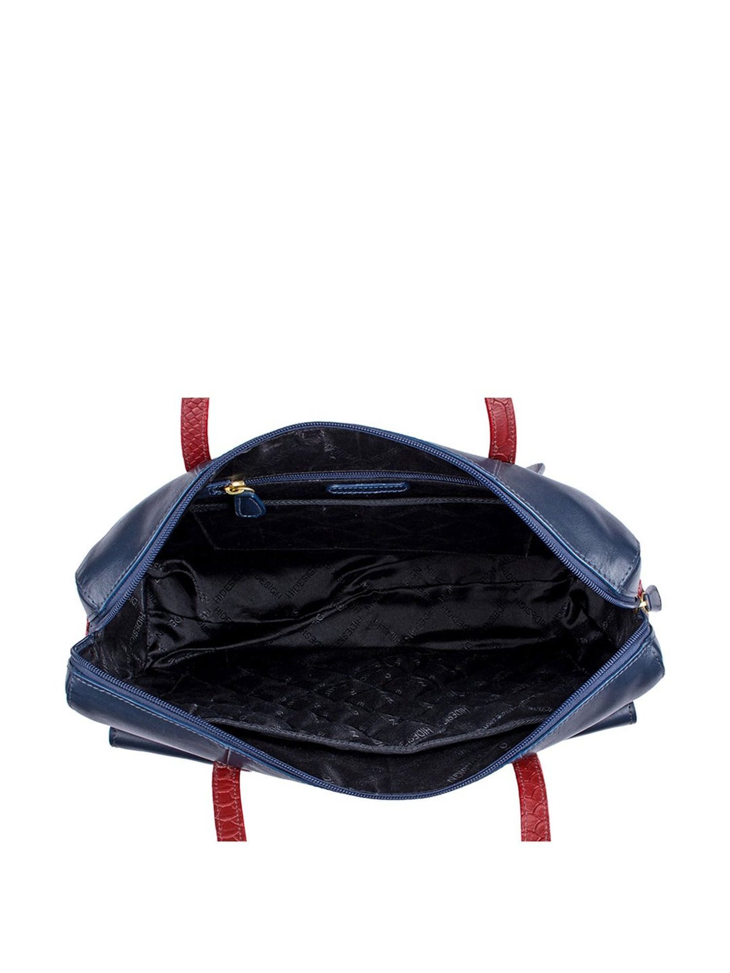 Hidesign Ee London 01 Navy Solid Medium Laptop Handbag