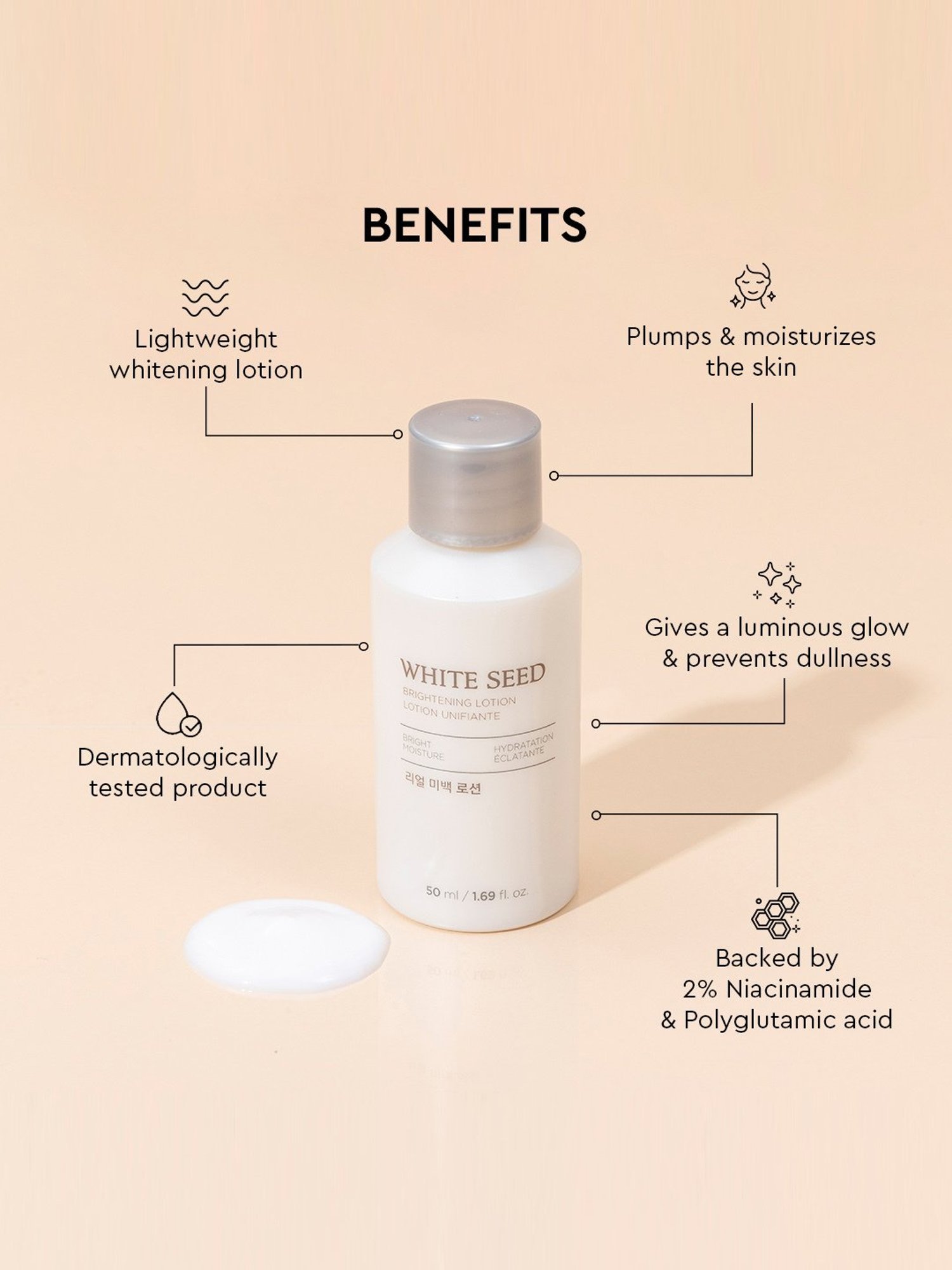 The Face Shop White Seed Brightening Lotion - 50 ml