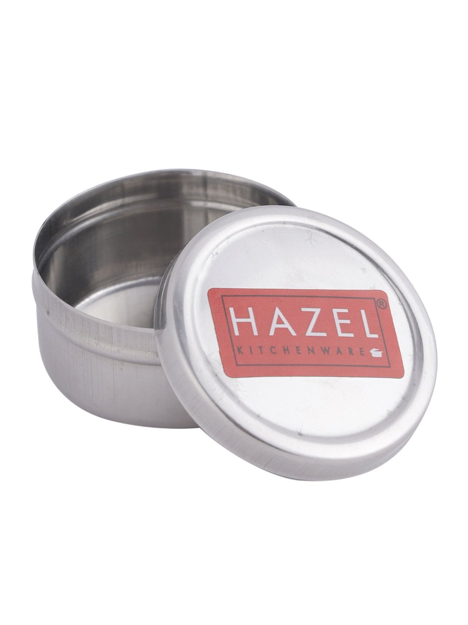 HAZEL Silver Stainless Steel Sindoor Box For Puja