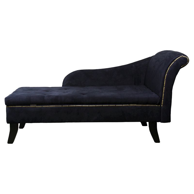 Fortas Mid-Century Modern Fabric Chaise Lounge Gray/Dark Walnut - Christopher Knight Home