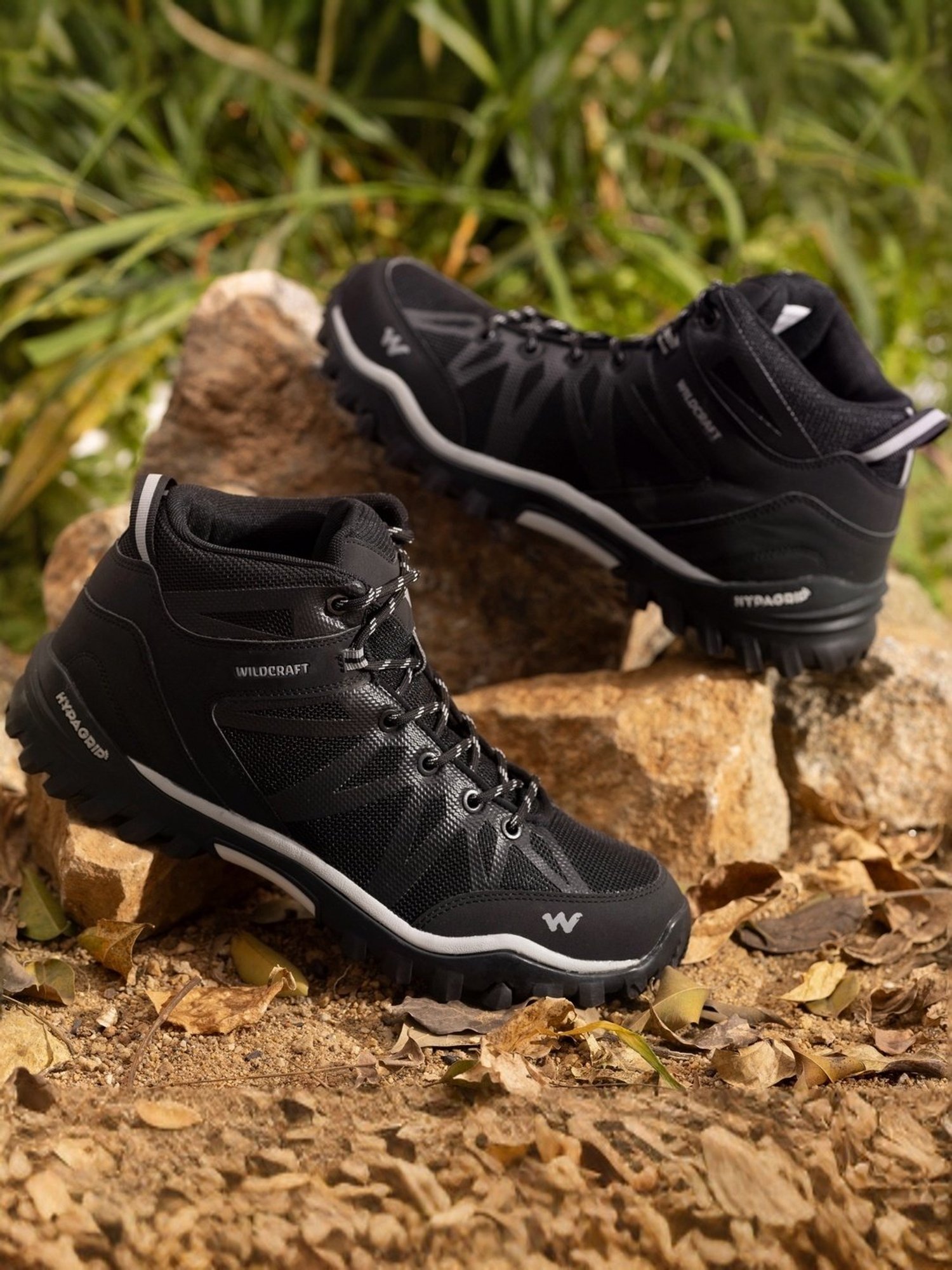 Wildcraft Men's Gabbro Pro Black Outdoor Shoes