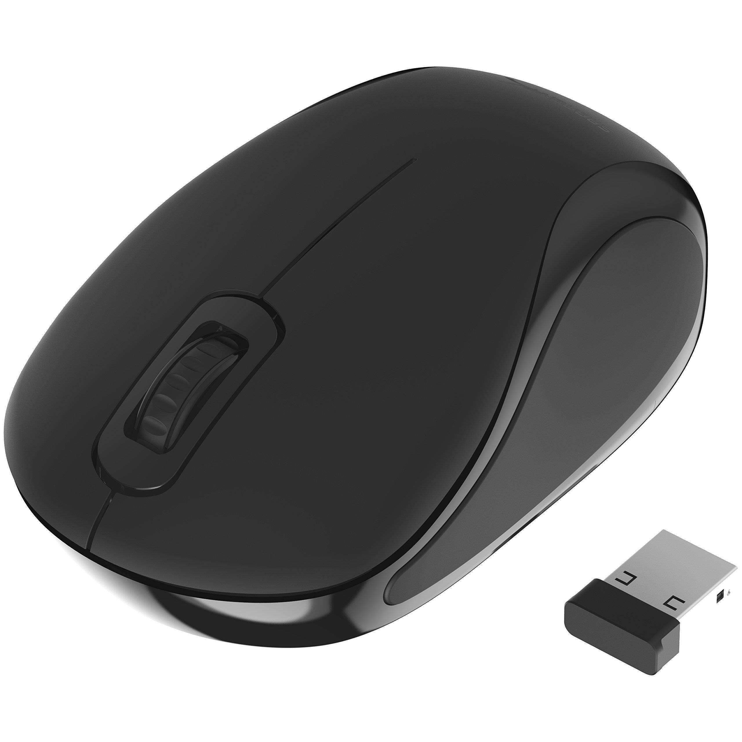 Sabrent Mini Travel 2.4GHz Wireless Mouse with Nano Receiver (MS-WSML)