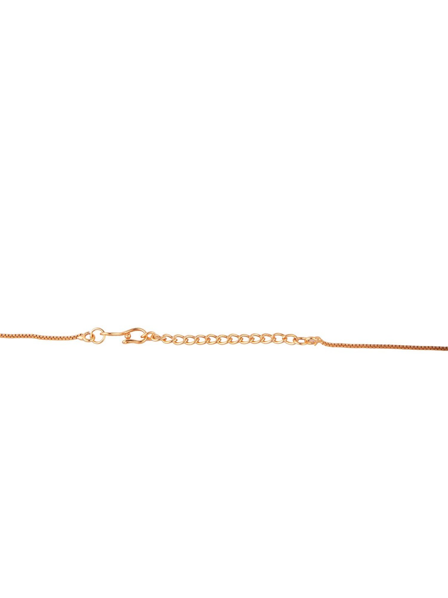 Prita by Priyaasi Sparkling Rose Gold Necklace