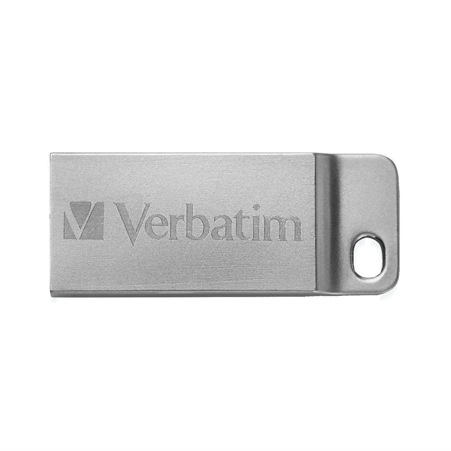 Verbatim 64GB Metal Executive  USB Flash Drive - Silver