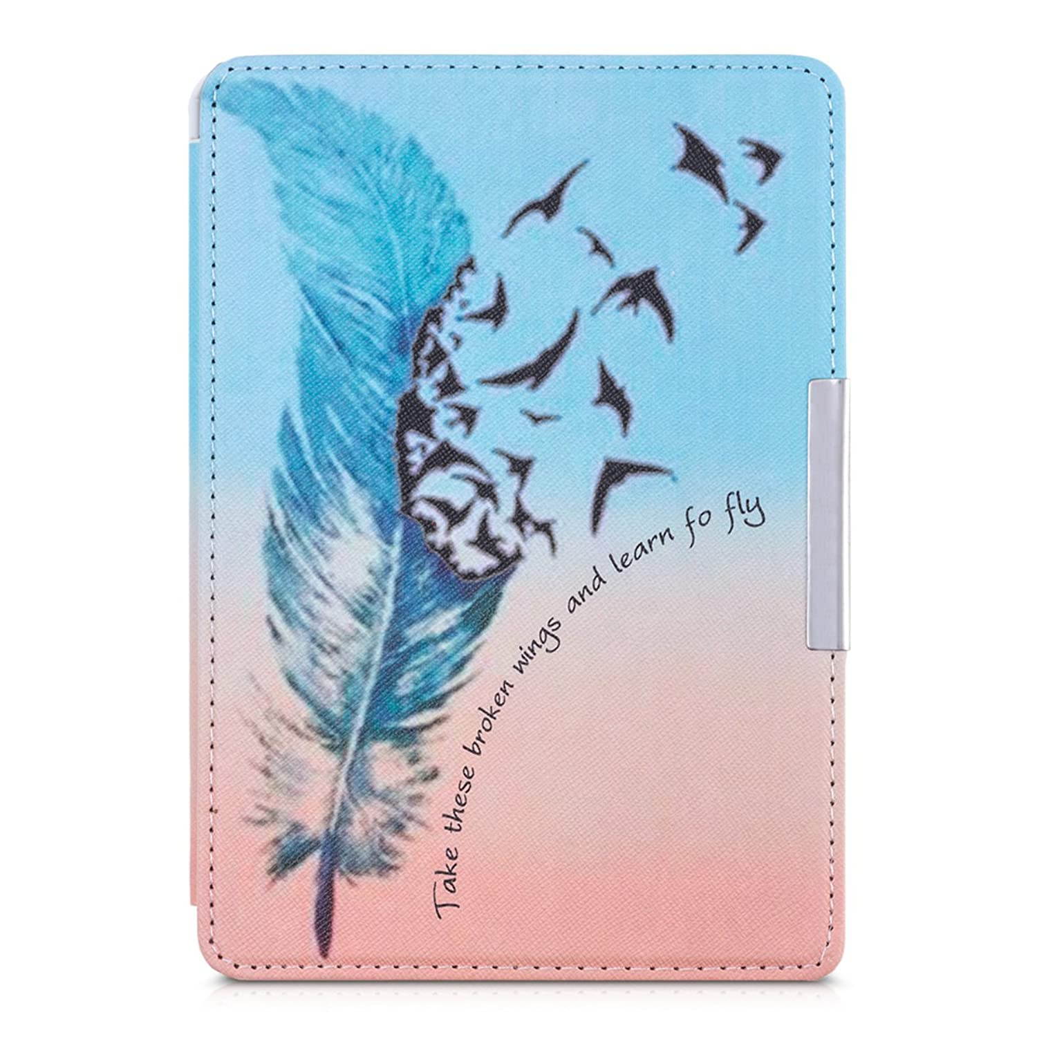 Case Compatible with Amazon Kindle Paperwhite - PU e-Reader Cover - Learn to Fly