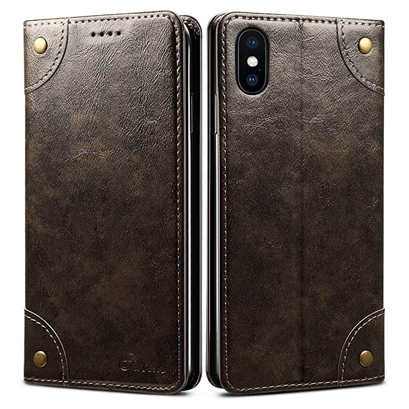 iPhone 8 Plus Case iPhone 7 Plus Case Leather Wallet Folio Case Magnetic Closure Flip Cover with Stand and Credit Card Slot for iPhone 8 Plus 7 Plus