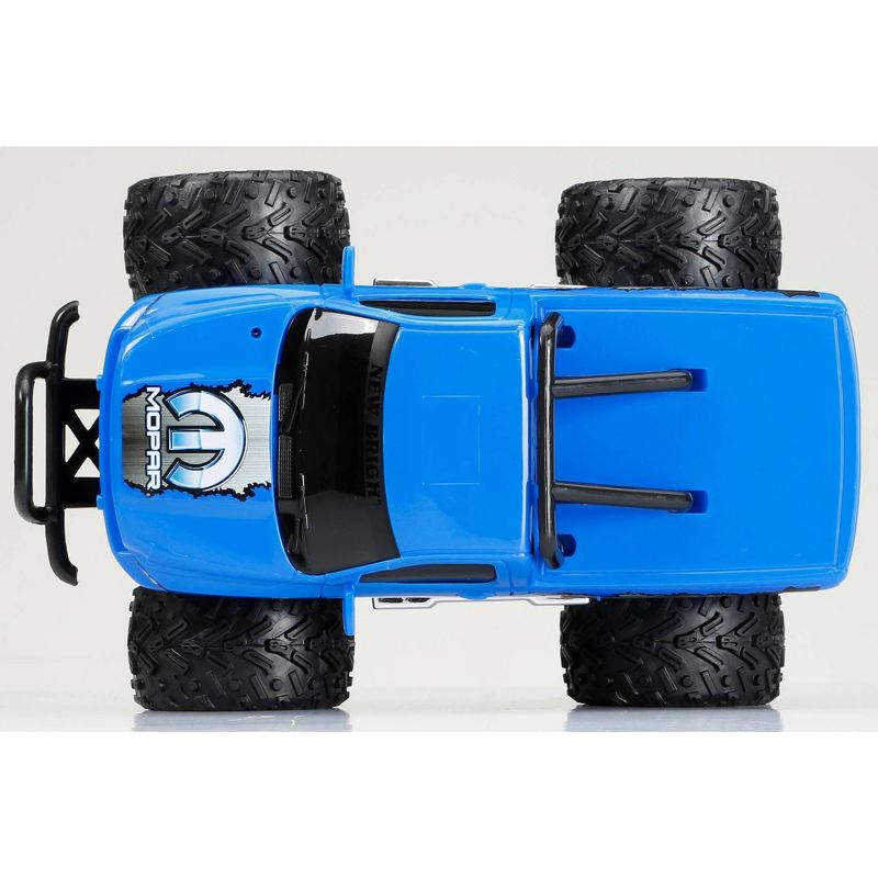 New Bright Remote Control RC FF Chargers Ram Truck - Blue - 1:18 Scale