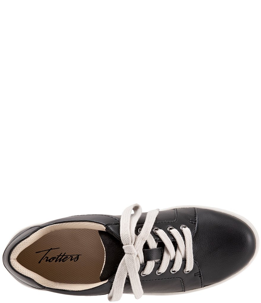 Trotters Adore Leather Lace-Up Sneakers