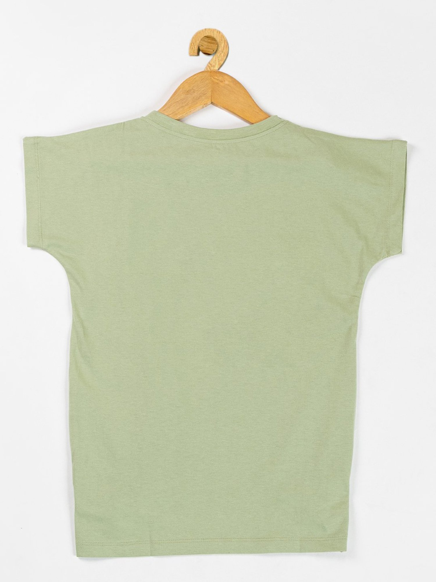 NINS MODA Kids Light Olive Solid Top