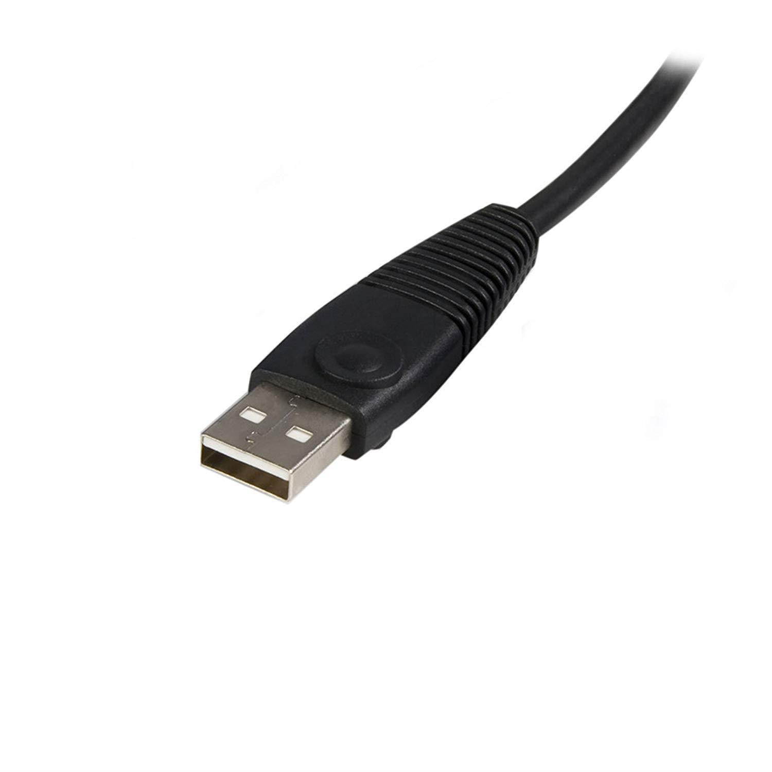 CableVantage USB VGA KVM Switch Computer Cable, 15 Pin VGA Cable Male to Male USB A to B Printer Cable Cord PC Printer Keyboard Mouse Monitor 5ft/1.5m