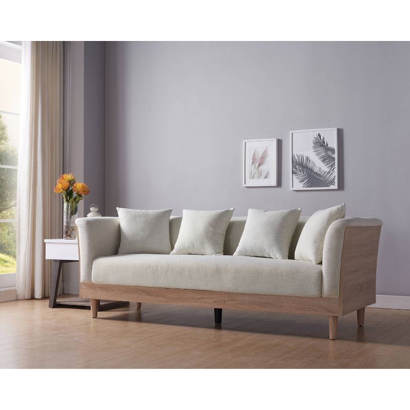 Vaughn Linen Sofa Cream - HOMES: Inside + Out
