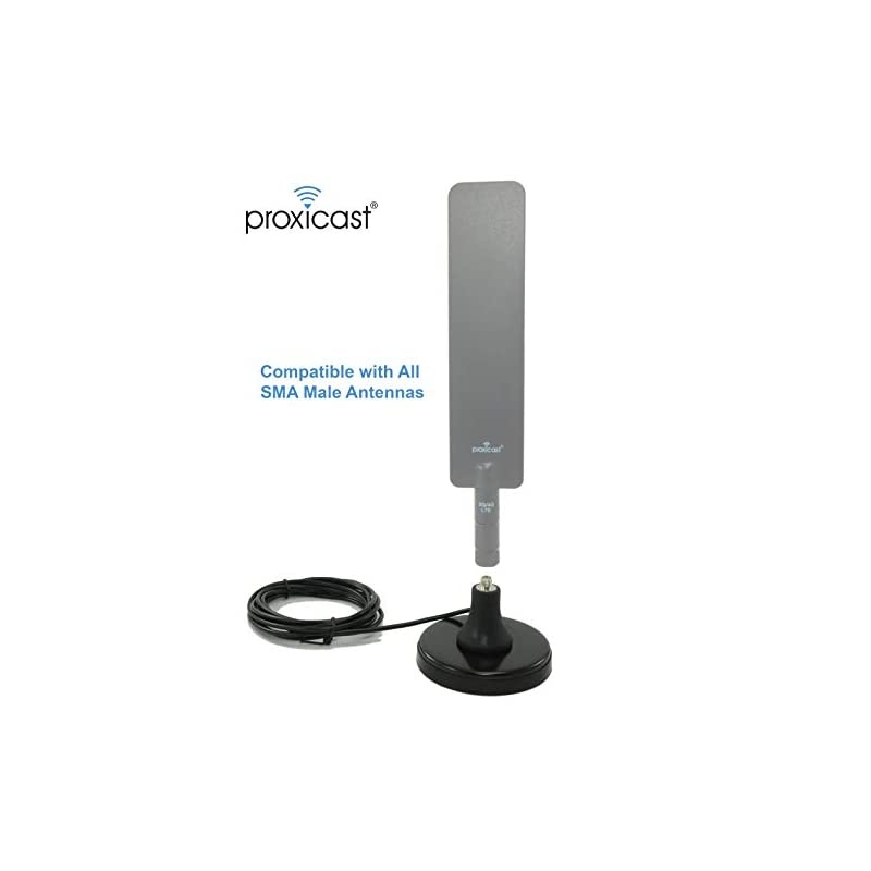 Premium Extra Large 3Inch Magnetic Antenna Base SMA Jack TS9 Plug 65 ft Coax Lead Connect 3G4GLTE SMA Antennas to TS9 ModemsHotspot Nighthawk Velocity Jetpack etc