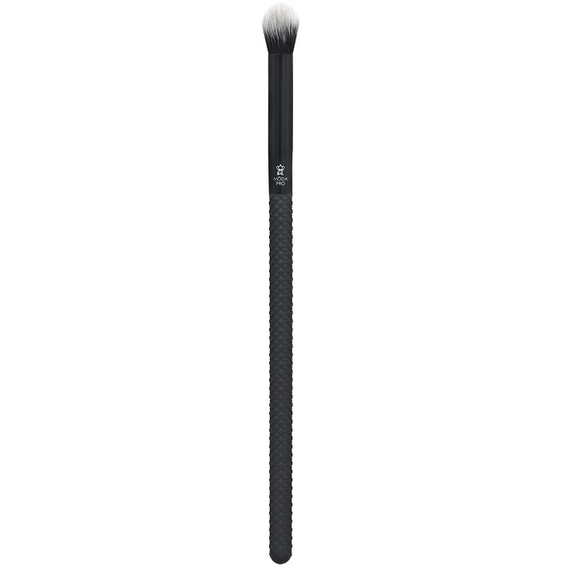 MODA Brush Pro 13pc Full Face Black Makeup Brush Set with  Wrap, Includes - Highlighter, Buffer, Shade, and Crease Brushes