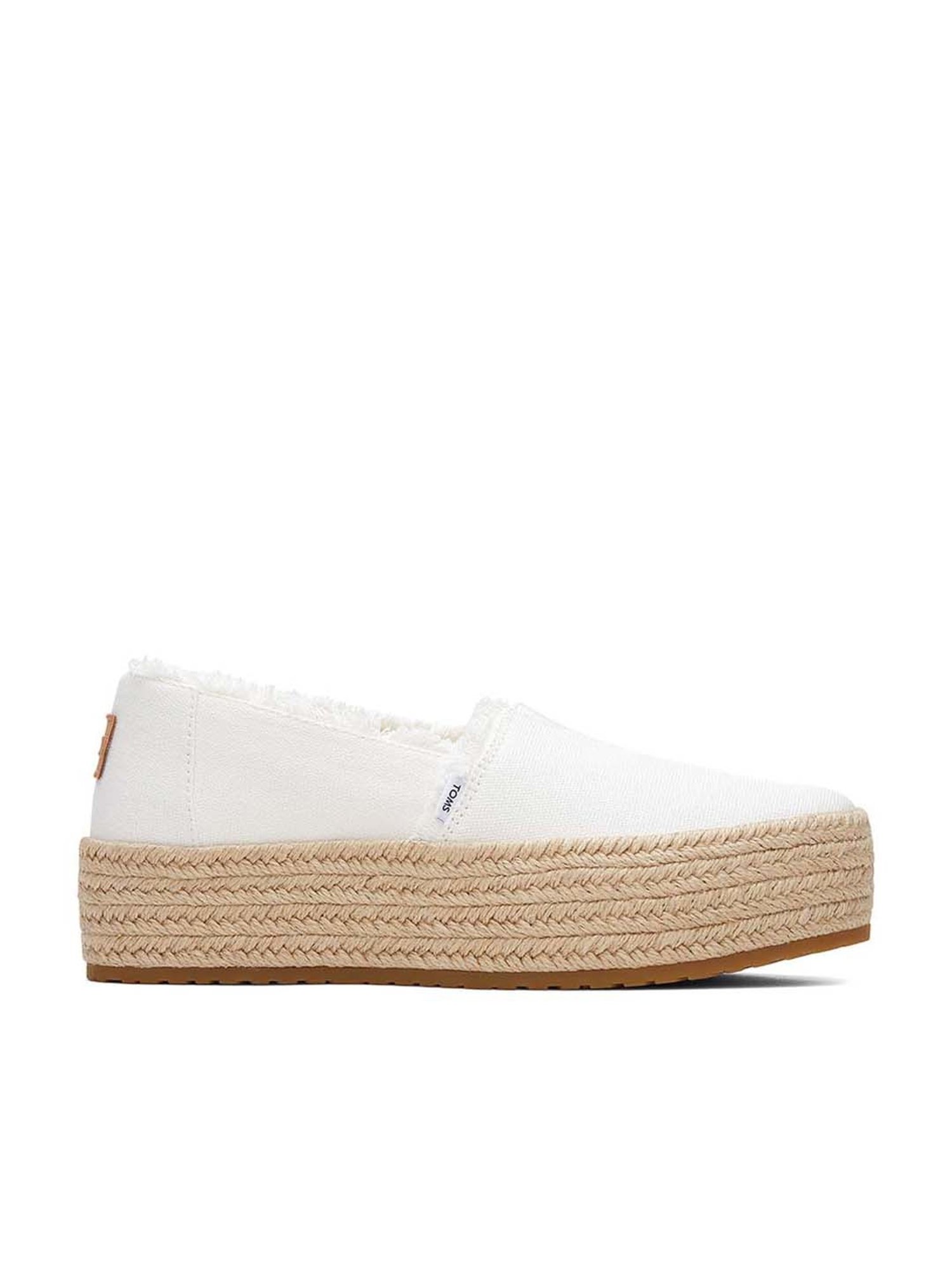 TOMS Valencia Rope Wrap Women's White Espadrille Shoes