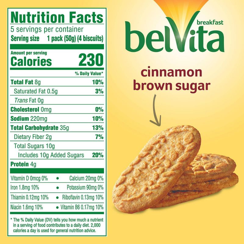 belVita Cinnamon Brown Sugar Breakfast Biscuits - 5 Packs