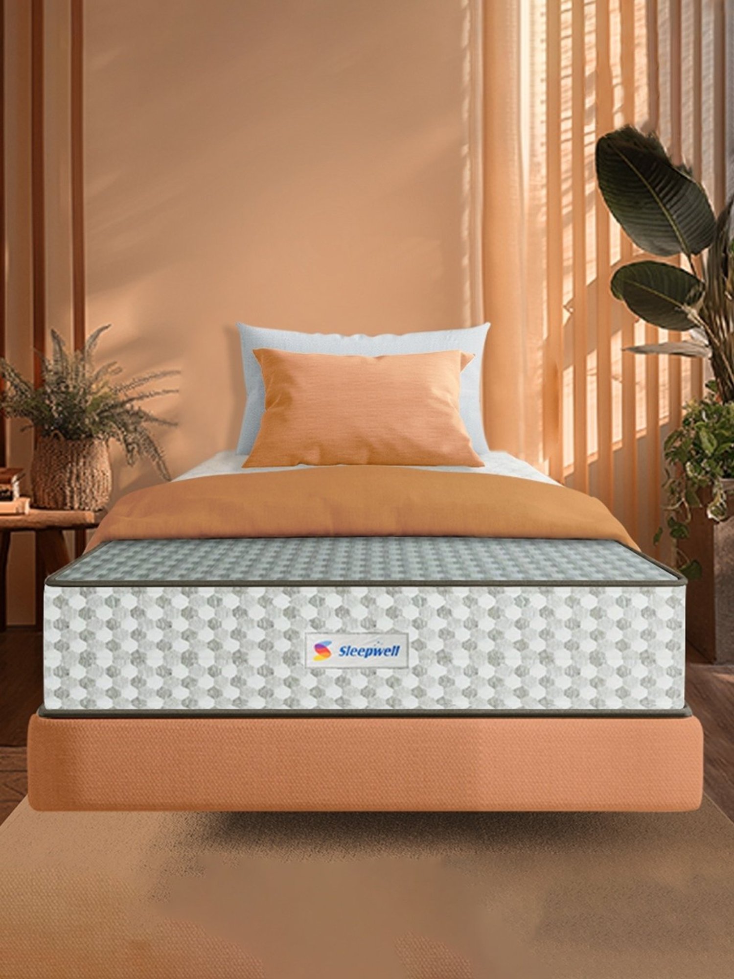 Sleepwell Dual Pro Grey Foam Triple Layered Anti Sag Single Mattress