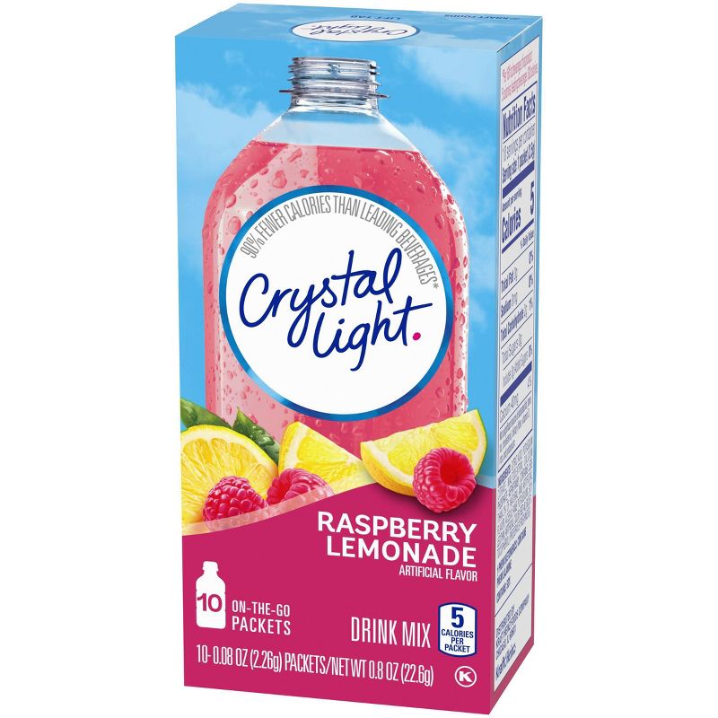 Crystal Light Raspberry Lemonade Drink Mix - 10pk/0.8oz