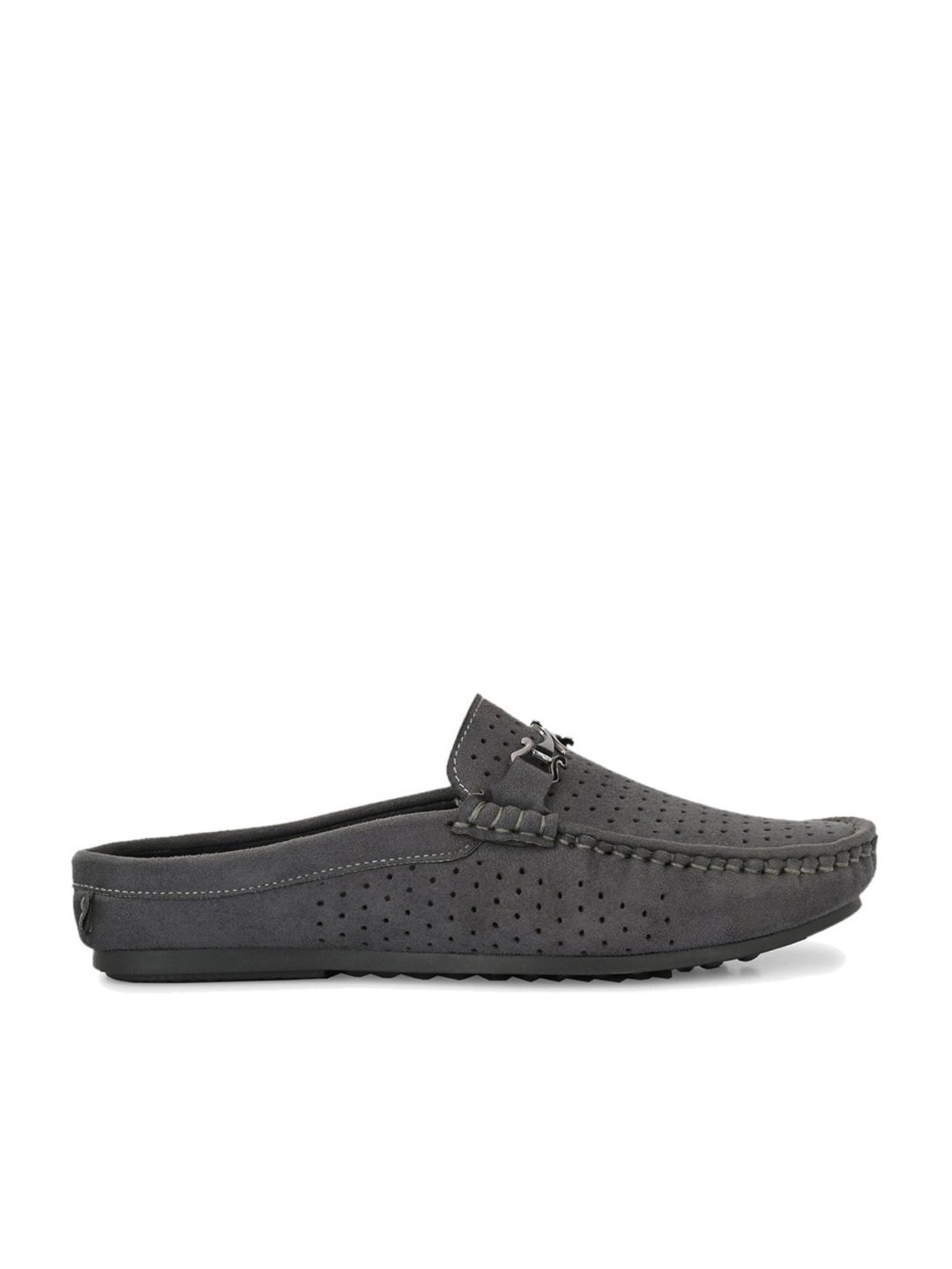 El Paso Men's Grey Mule Shoes