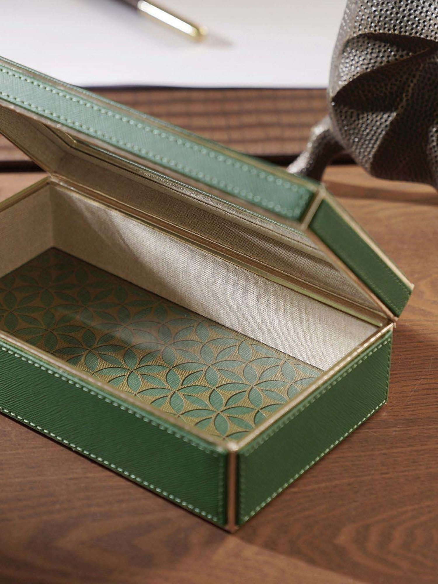 Pure Home and Living Green Mdf Storage Box