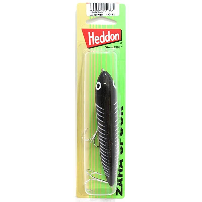 Zara Spook Topwater Fishing Lure Legendary WalkTheDog Lure Black Shore Minnow Zara Spook 34 oz