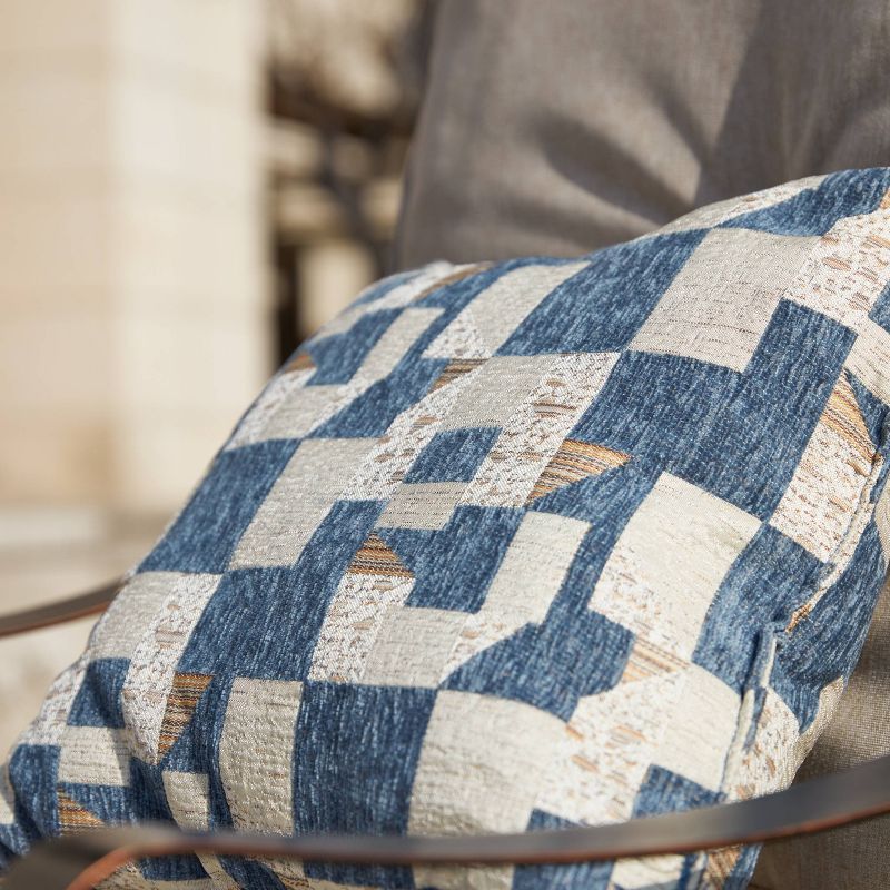 5pc Conversation Steel Patio Seating Sets Cream -  Lokatse