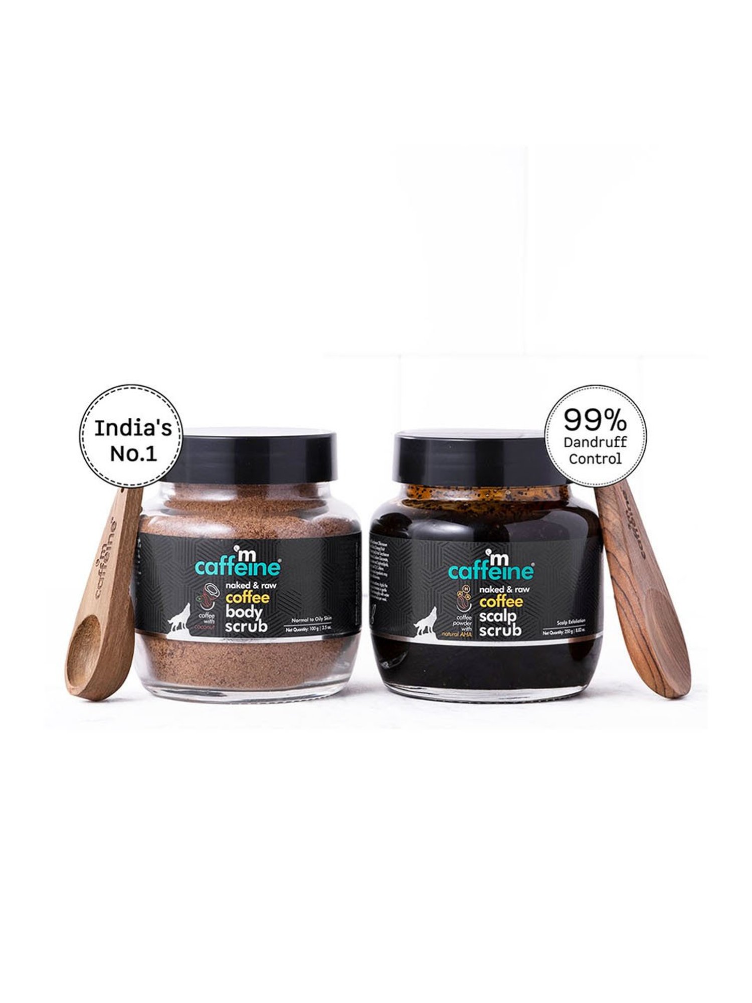 mCaffeine Coffee Hero Scrubs Combo