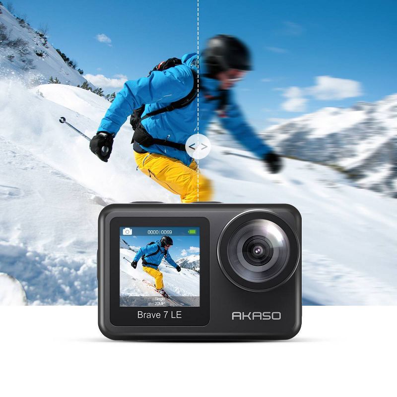 Compact Size 720P HD Digital Camera Camcorder 5MP CMOS Sensor 2.0" LCD Screen 3 Meters Waterproof with Built-in Microphone for Kids Children Students Boys Girls Summmer Gift