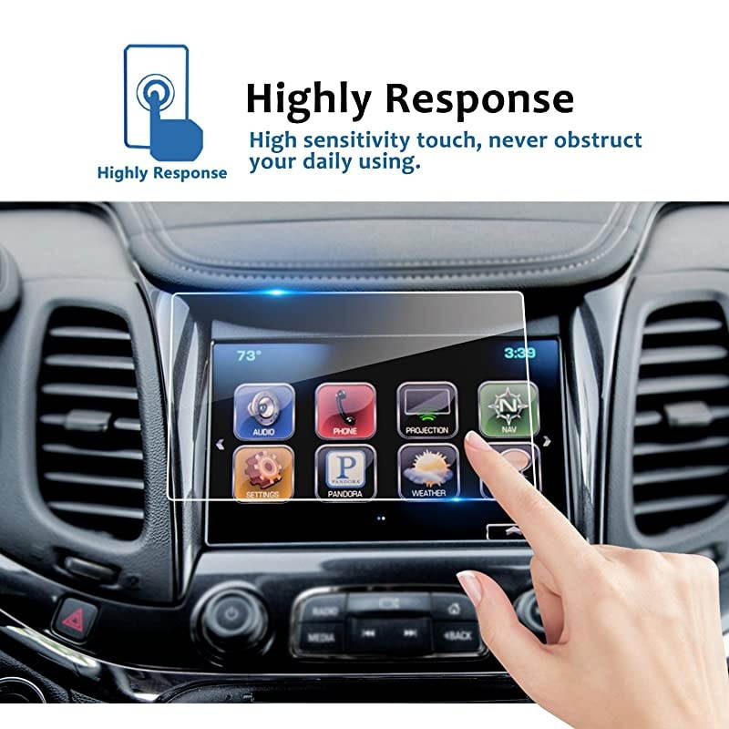 Car Navigation Screen Protector for 20142018 Impala 8 Inch MyLinkTempered Glass 9H Hardness Car Infotainment Stereo Display Center Touchscreen Protective Film