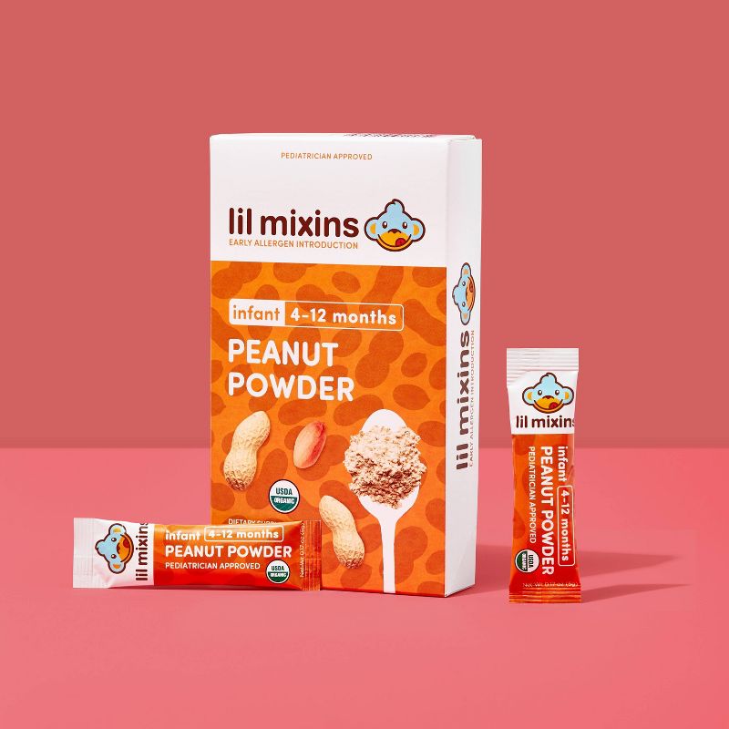 Lil Mixins Early Allergen Introduction Peanut Powder - 18ct/0.17oz Each