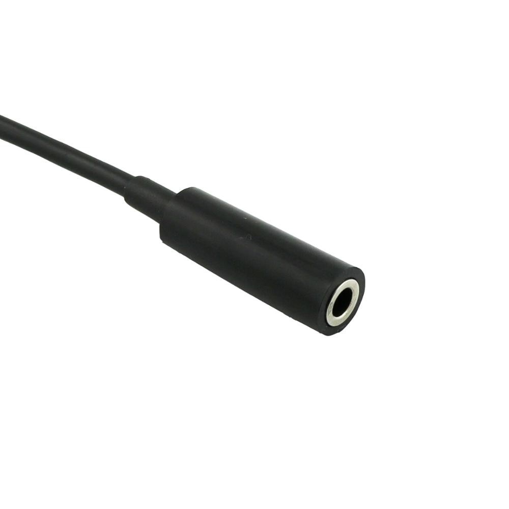 3.5mm 1/8" 3pole TRS Stereo Male To 3.5mm 3pole Female Jack M/F Extension Adapter Short Audio Cable 15cm Black (1pcs)