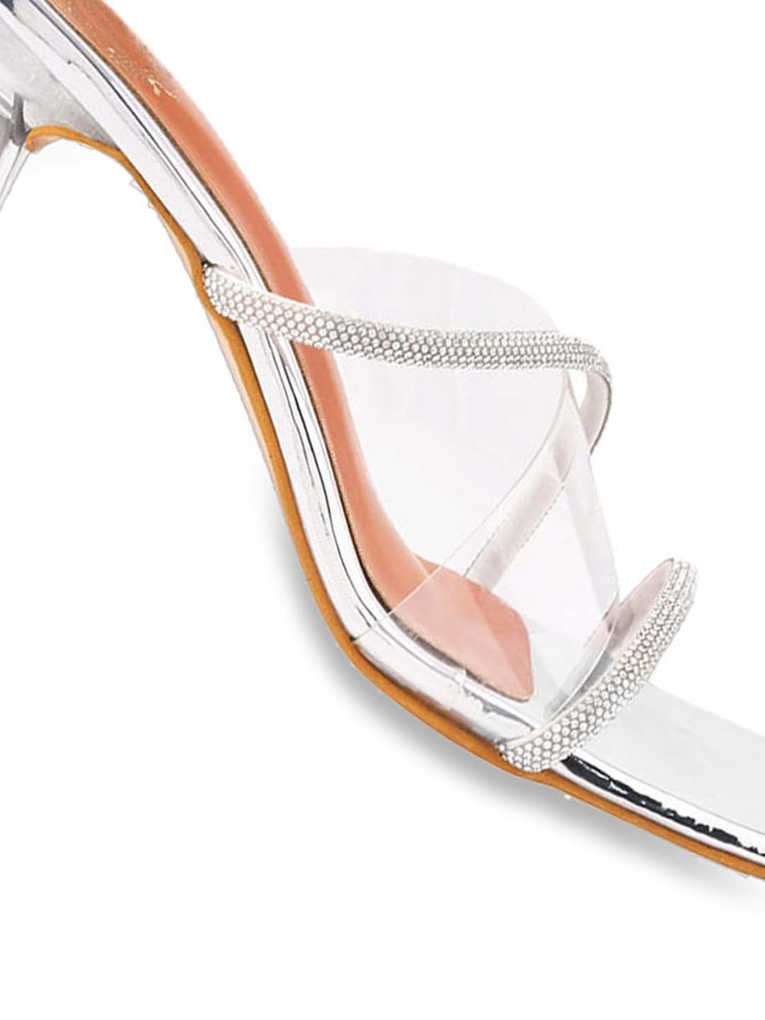 Shoetopia Women's Silver Cross Strap Sandals