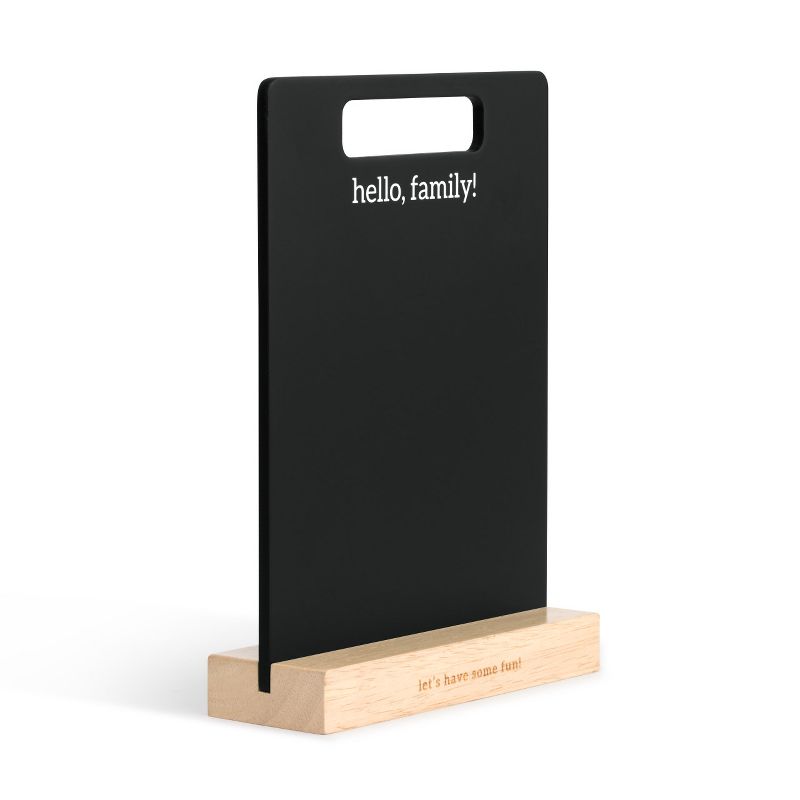 22" x 32" Cates Barn Door Wood Framed Chalkboard Rustic Brown - Kate and Laurel