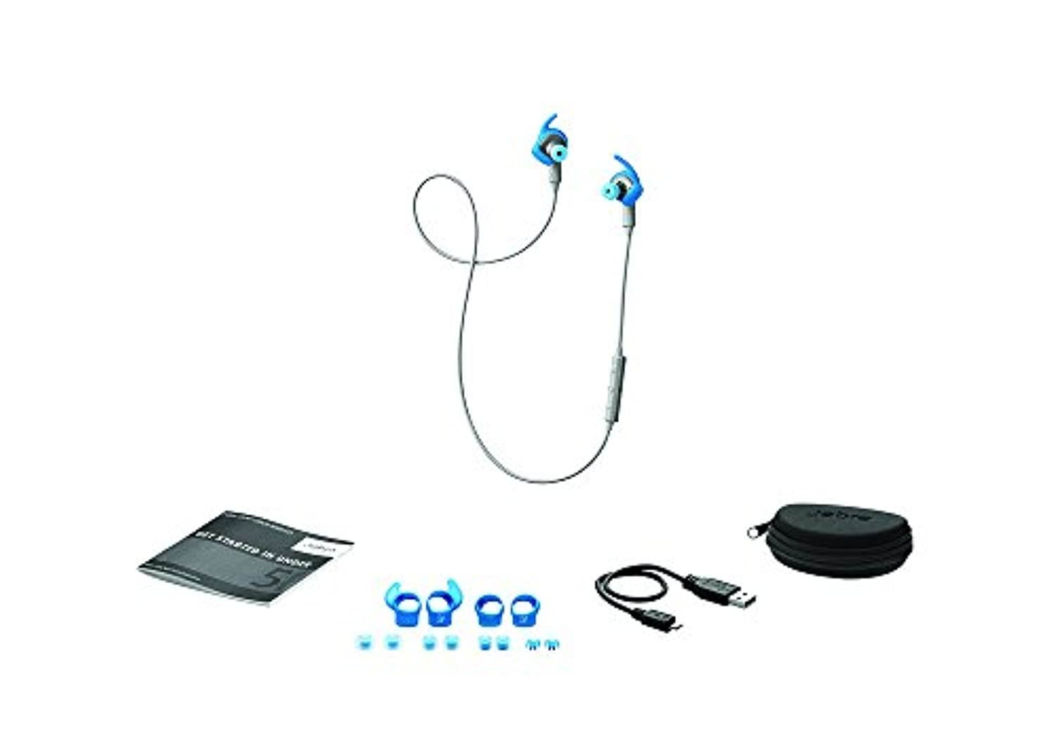 Jabra SPORT COACH (Blue) Wireless Bluetooth Earbuds for Cross-Training - Retail Packaging (100-97500001-02)