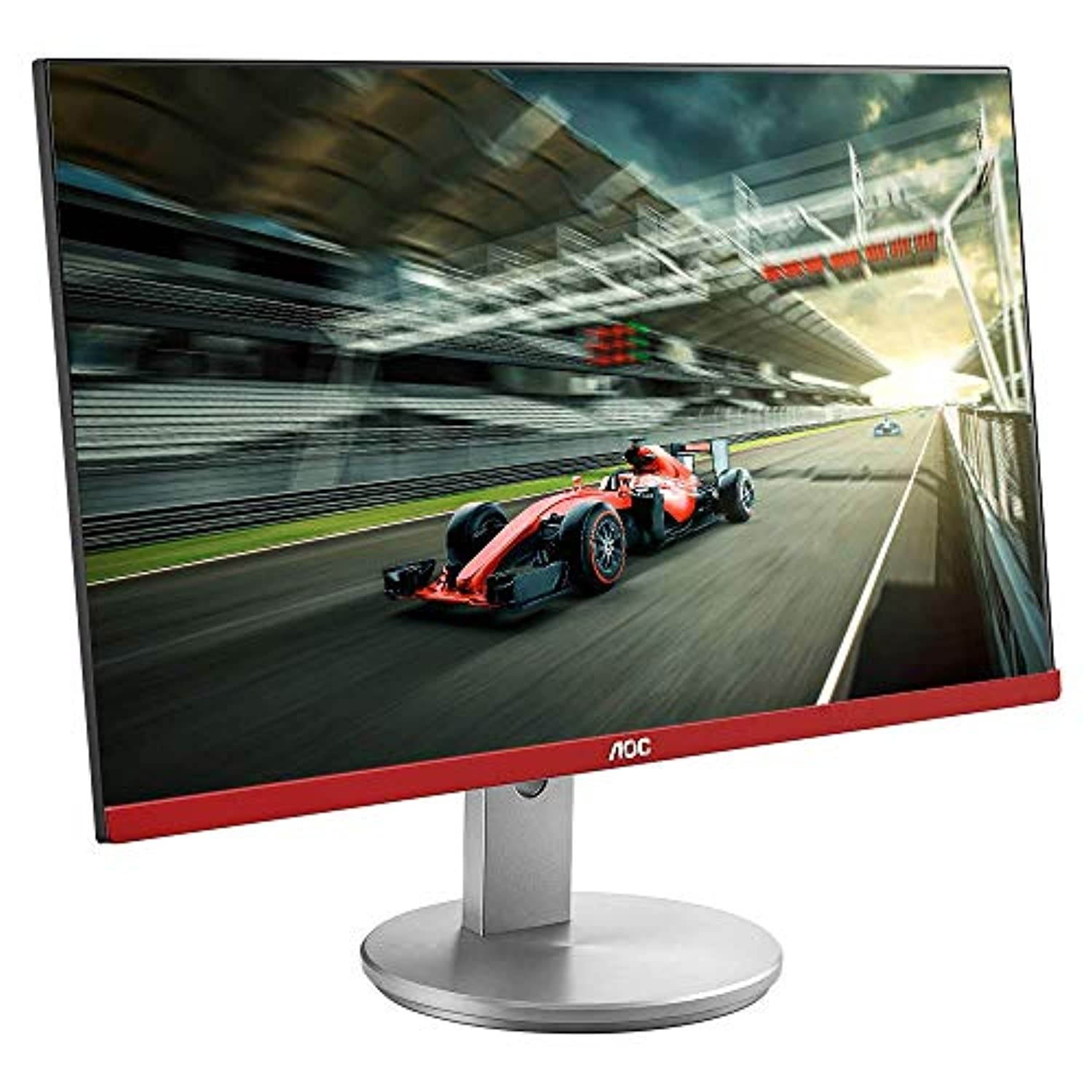 AOC Limited Edition G2490VXS 24" class Frameless Gaming Monitor with Silver Stand, FHD 1920x1080, 1ms 144Hz, FreeSync Premium, 126% sRGB / 93% DCI-P3, 3Yr Re-Spawned zero dead pixels Black (G2490VXS)