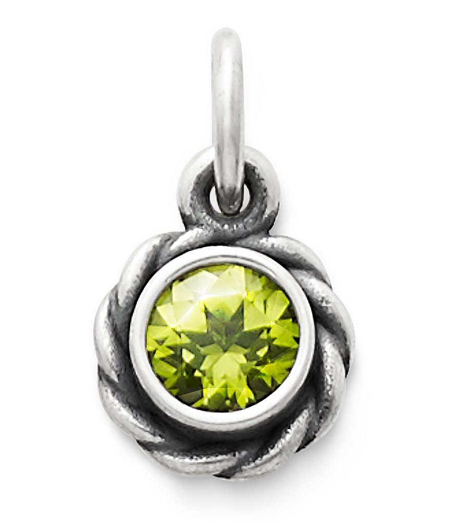 James Avery Elisa Pendant August Birthstone with Peridot