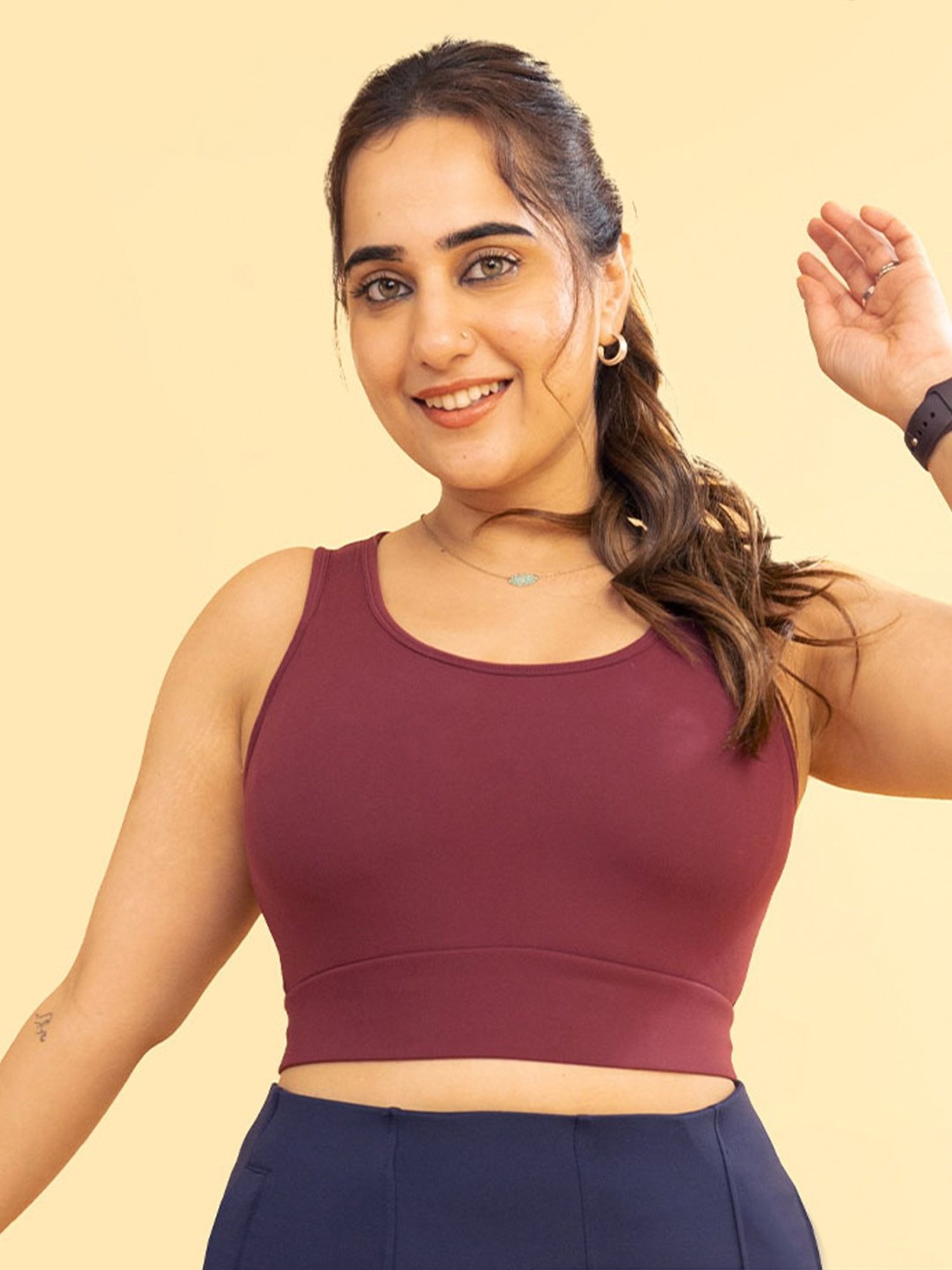 BlissClub Burgundy The Ultimate Comfort Sports Bra