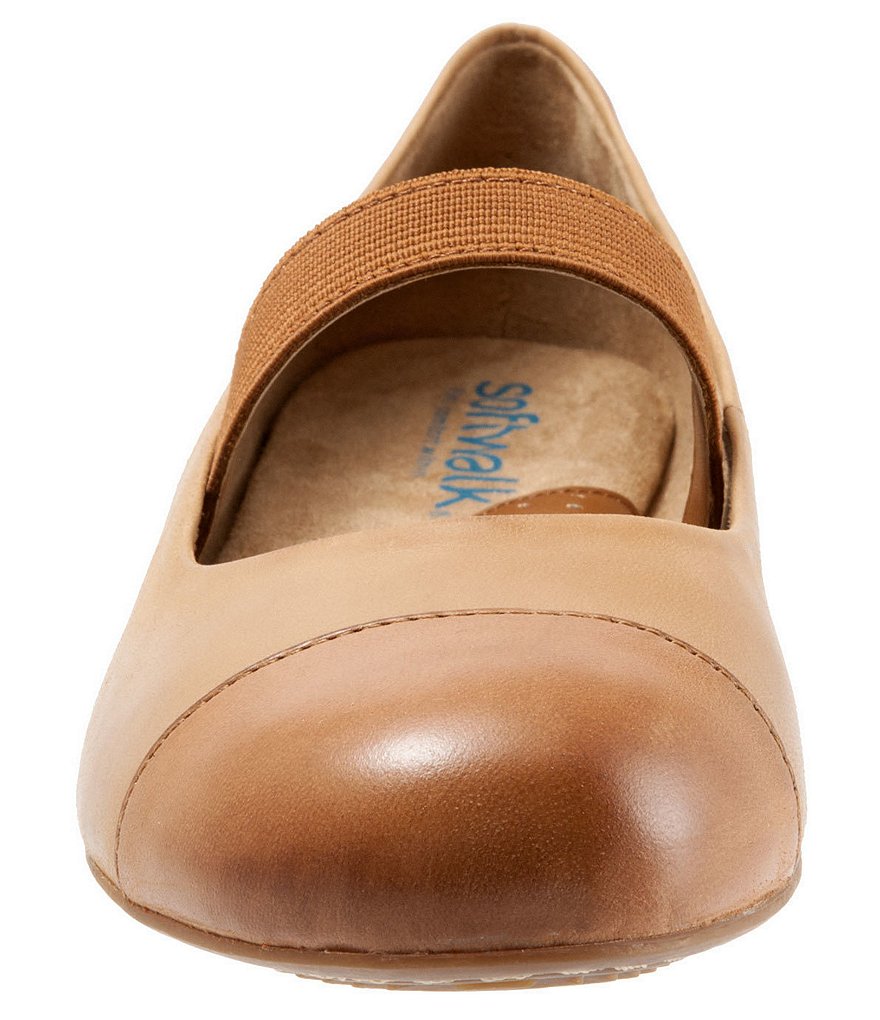 SoftWalk Napa Patent Cap Toe Mary Jane Flats