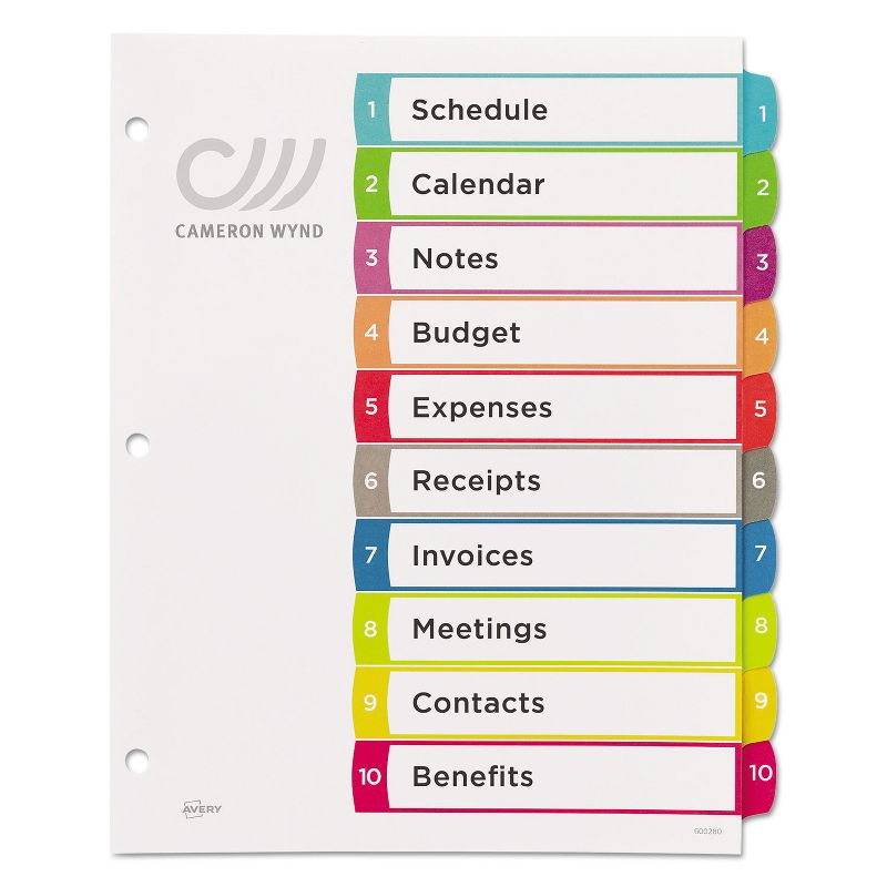 C-Line Sheet Protectors with Index Tabs Clear Tabs 2" 11 x 8 1/2 8/ST 05587