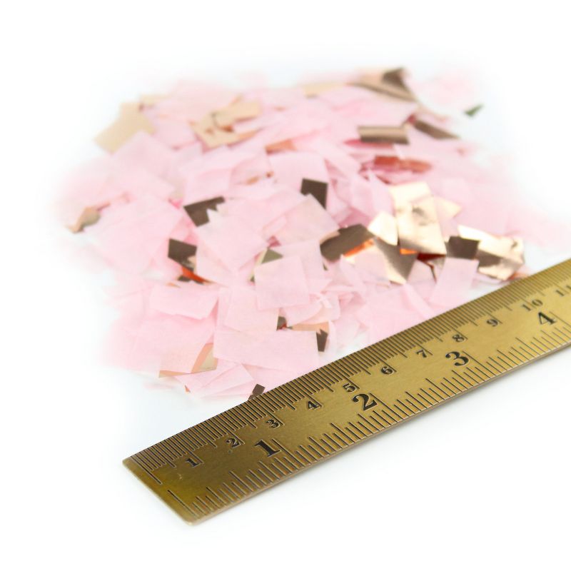 3' Jumbo Gender Reveal Pink and Blue Confetti Balloon Kit Black