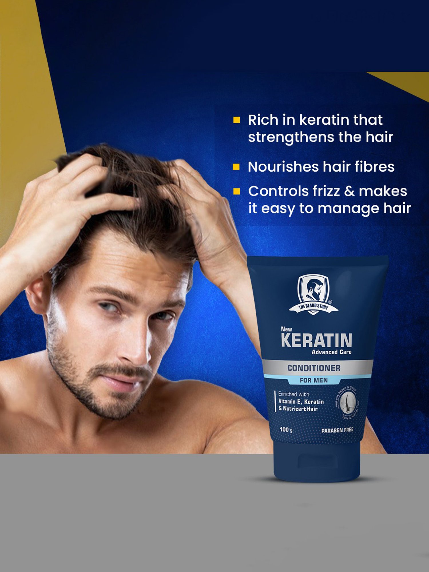 The Beard Story Keratin Advanced Care Conditioner - 100 gm